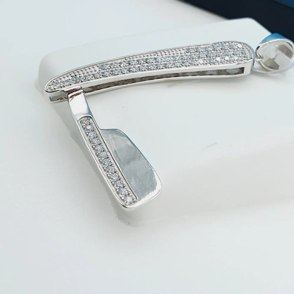 "925 Sterling Silver Cubic Zirconia Pendant, UU1P6A6061 - Picture 6 of 10